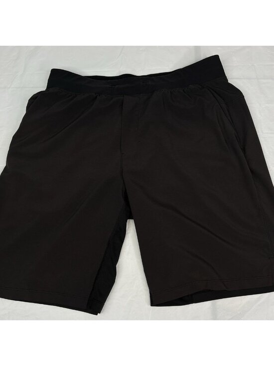 Lululemon T.H.E. Short Linerless 9” Men’s L BLack Gym Workout M7AA0S - Picture 1 of 11